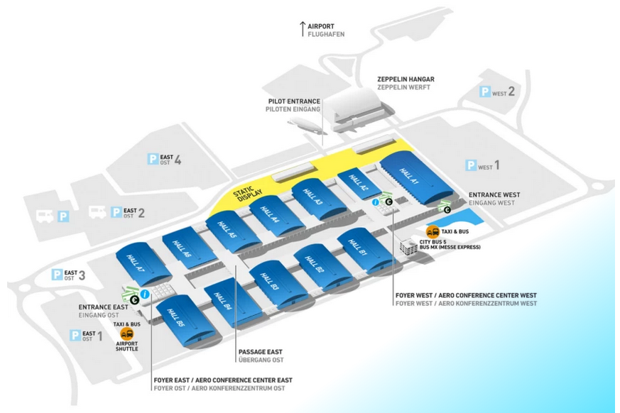 AERO 2024 halls overview