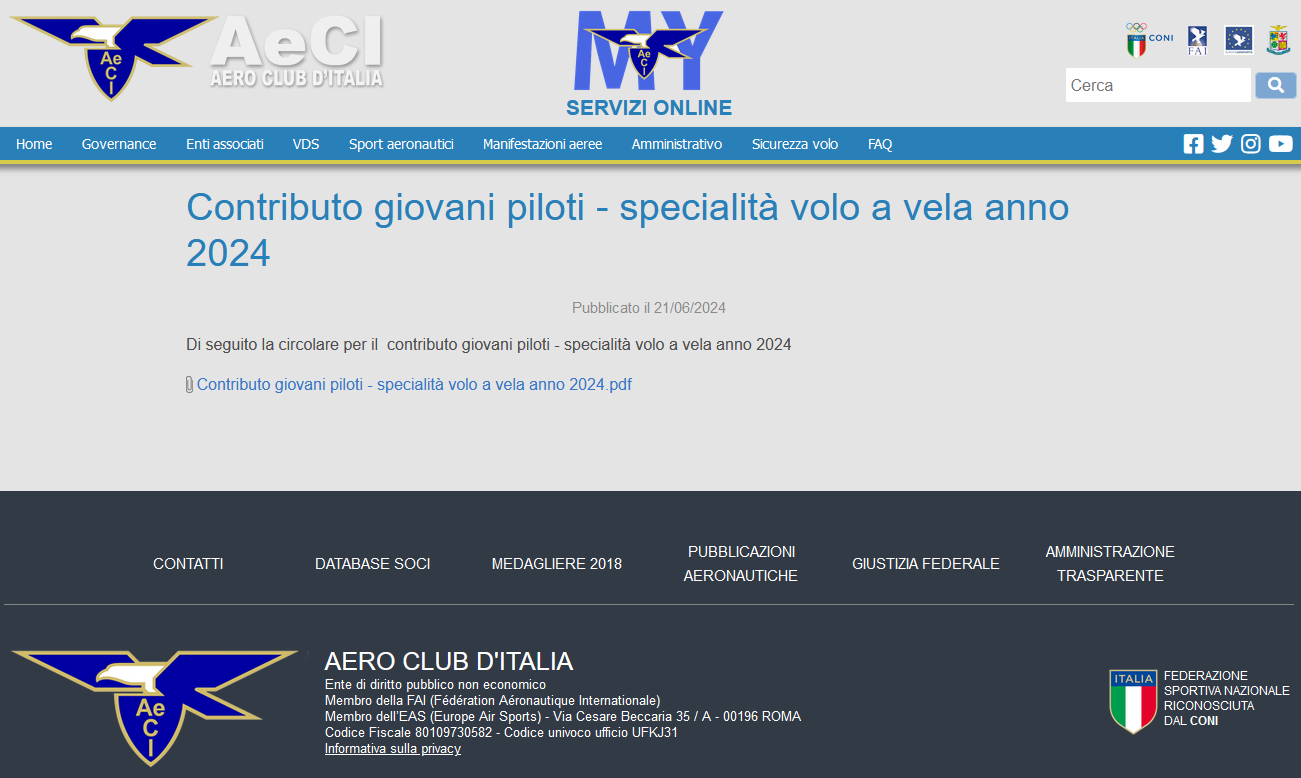 AeCI contributo giovani website 2024