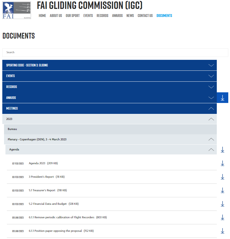 FAI document page