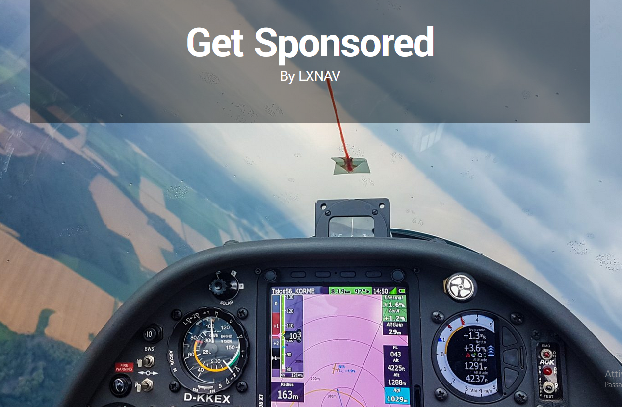 Get sponsored by LXnav 2024