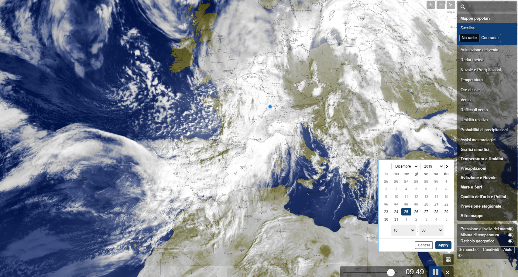 Mappa satellitare