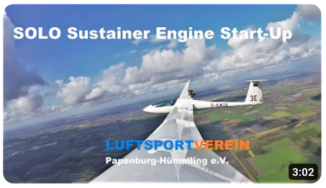 SOLO sustainer engine start up
