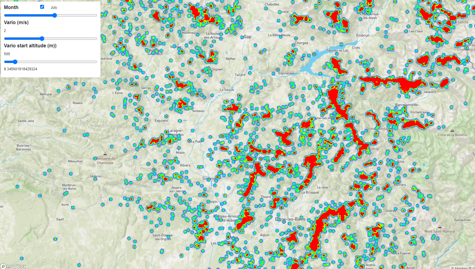 Thermal map3 France