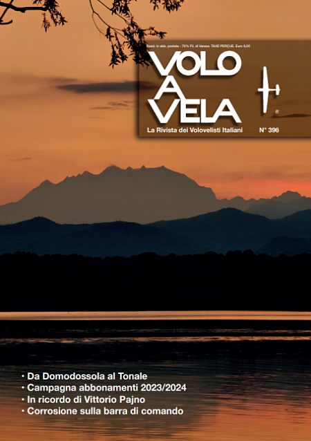 Rivista VOLO A VELA n 396 COPERTINA